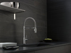 DELTA FAUCET Delta Faucet 9659T-DST Trinsic Single Handle Pull Down Kitchen Faucet with Touch Activation