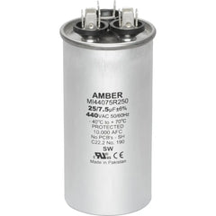 DIVERSITECH DiversiTech 4JR7525 Motor Run Capacitor 440 VAC Round 25+7.5µF