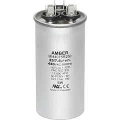 DIVERSITECH DiversiTech 4JR7525 Motor Run Capacitor 440 VAC Round 25+7.5µF
