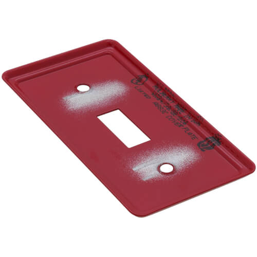 DIVERSITECH Diversitech 625-S16 Red Emergency Gas Burner Cover Plate 4-1/4 x 2-3/4