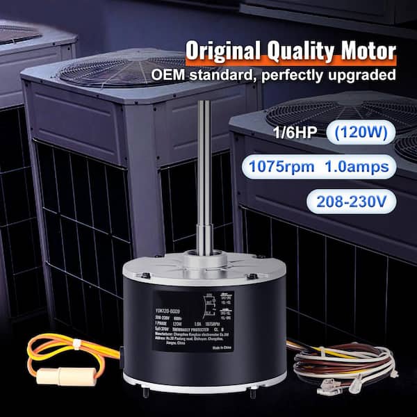 DIVERSITECH DIVERSITECH OGD1016 Condenser Fan Motor 1/6 HP 208-230V