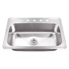 ELKAY Elkay CA113SB33 Single Bowl Drop-In Sink Stainless Steel 33-Inch