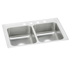 ELKAY Elkay LRAD2918503 Lustertone Classic Stainless Steel 29 x 18 x 5 Double Bowl Drop-in ADA Sink
