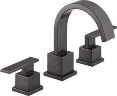 DELTA FAUCET Delta Faucet 3553LF-RB Vero Two Handle Widespread Bathroom Sink Faucet in Venetian Bronze