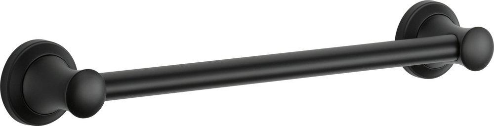 DELTA FAUCET Delta Faucet 41718-BL Transitional 18 In Grab Bar In Matte Black