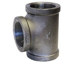 ANVIL Anvil 310030408 1-1/4 in. Female Black Malleable Iron Tee 150 lb