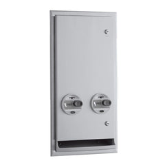 BOBRICK Bobrick 3706C ClassicSeries Recessed or Semi-Recessed Sanitary Napkin/Tampon Vendor