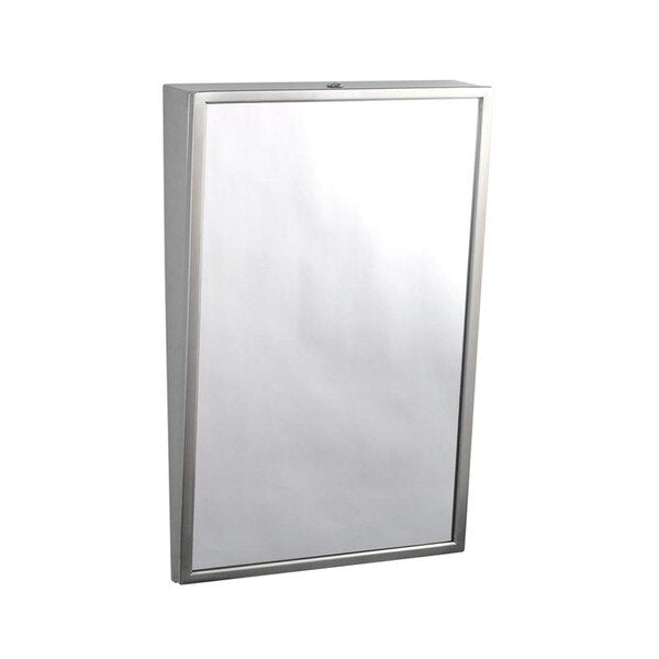 BOBRICK BOBRICK 2931830 Fixed-Position Tilt Mirror 18 x 30 Inches