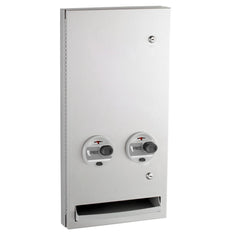 BOBRICK Bobrick 370634C TrimLineSeries Semi-Recessed Sanitary Napkin/Tampon Dispenser