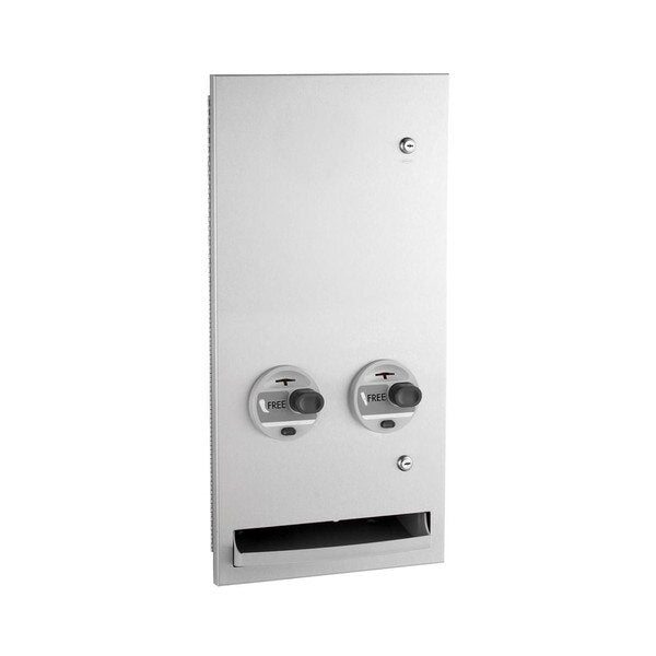 BOBRICK Bobrick 37063C TrimLineSeries Recessed Sanitary Napkin Tampon Vendor
