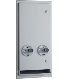 BOBRICK Bobrick 37063C TrimLineSeries Recessed Sanitary Napkin Tampon Vendor