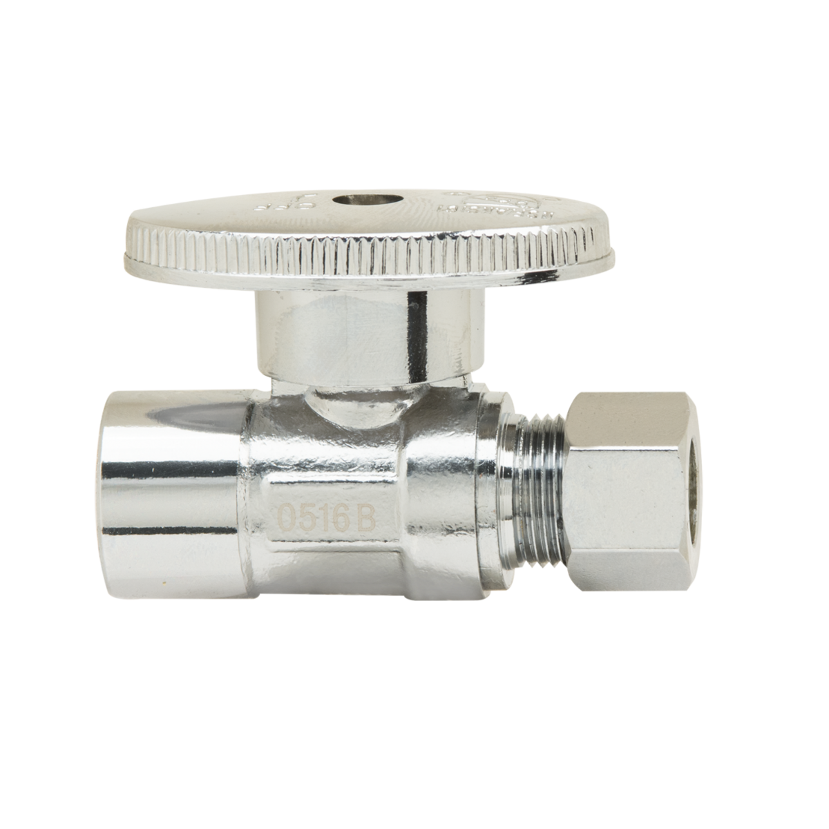 BRASSCRAFT BrassCraft PLB203XP 1/2 in. Nominal Sweat x 3/8 in. OD Compression 1/4 Turn Straight Stop