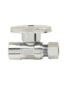 BRASSCRAFT BrassCraft PLB203XP 1/2 in. Nominal Sweat x 3/8 in. OD Compression 1/4 Turn Straight Stop