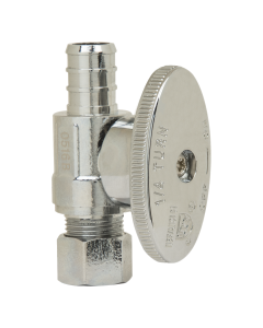 BRASSCRAFT BrassCraft PLB205XP 1/2 in. Nominal CPVC x 3/8 in. OD Compression 1/4 Turn Straight Stop
