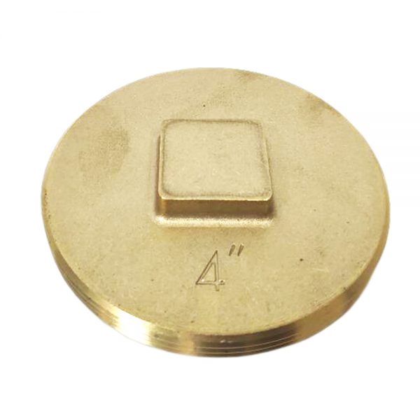 BRAXTON HARRIS COMPANY Braxton Harris Company CPSCR4 4 IPS Southern Code Raised Head Brass Cleanout Plug