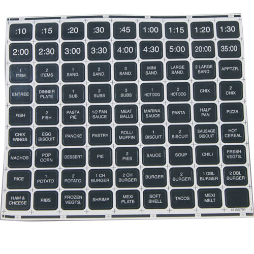 AMANA MENUMASTER Amana 12155702 LABEL - MENU POWER (SIZE / QUANTITY / PACK / ANGLE) REPLACEMENT MPN