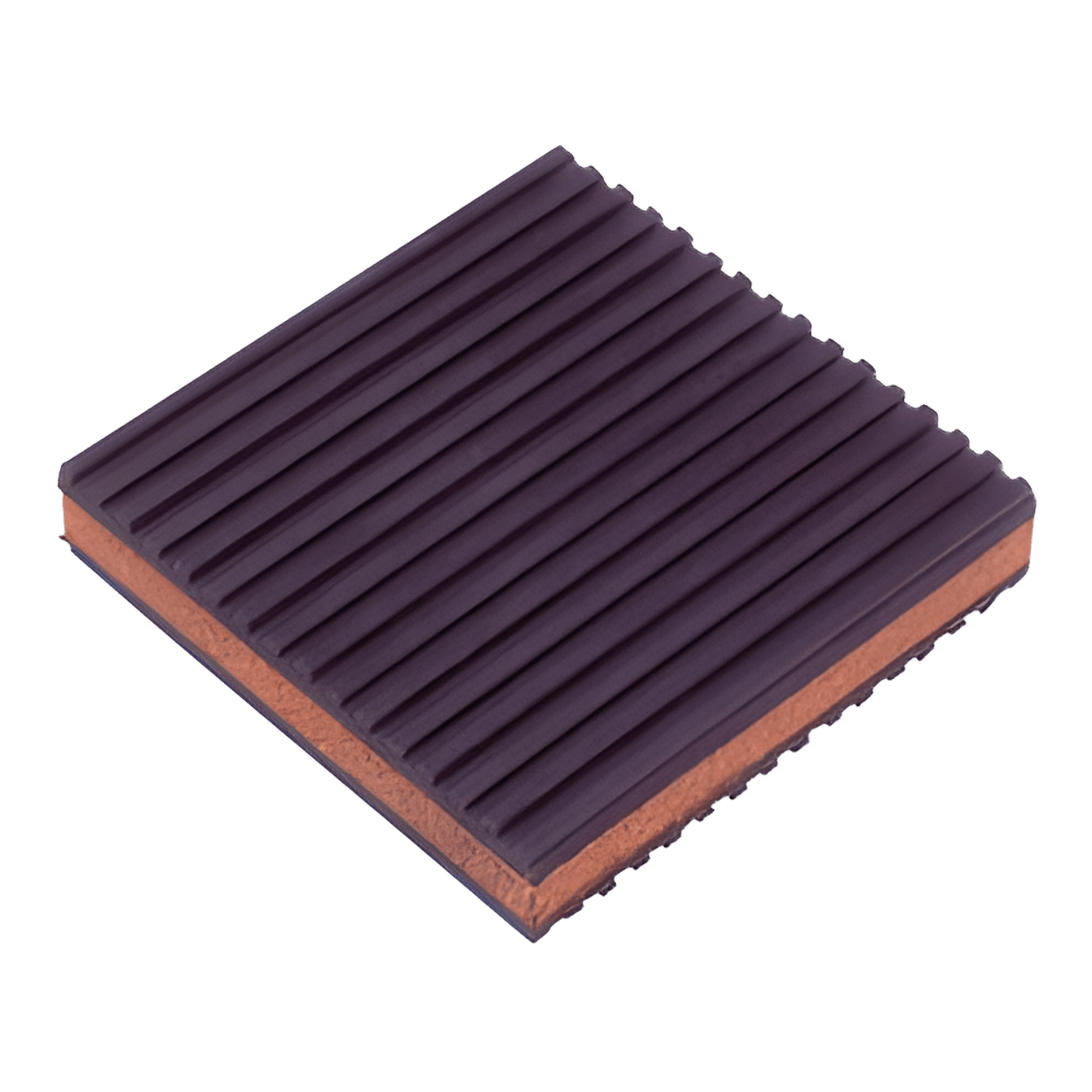 DIVERSITECH DiversiTech MP4C Rubber/Cork Anti-Vibration Pad, 4 x 4 x 7/8