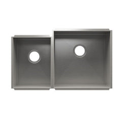 ELKAY ELKAY CASS16UM32DB-2 Undermount 32-1/4 in. 50/50 Bowl 16 Ga. Stainless Steel Kitchen Sink
