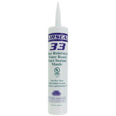 POLYMER ADHESIVES Polymer Adhesives AS33-T Gray Airseal 33 Fiber Reinforced Water-Based Duct Sealant Mastic 10.5 oz.