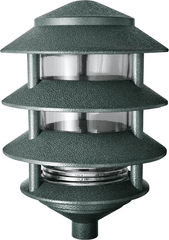RAB DESIGN LIGHTING Rab Design Lighting LL22VG 4-Tier 100 W 120 Volt 6 Inch Verde Green Die-Cast Aluminum Incandescent Landscape Lawn Light Fixture