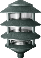 RAB DESIGN LIGHTING Rab Design Lighting LL22VG 4-Tier 100 W 120 Volt 6 Inch Verde Green Die-Cast Aluminum Incandescent Landscape Lawn Light Fixture