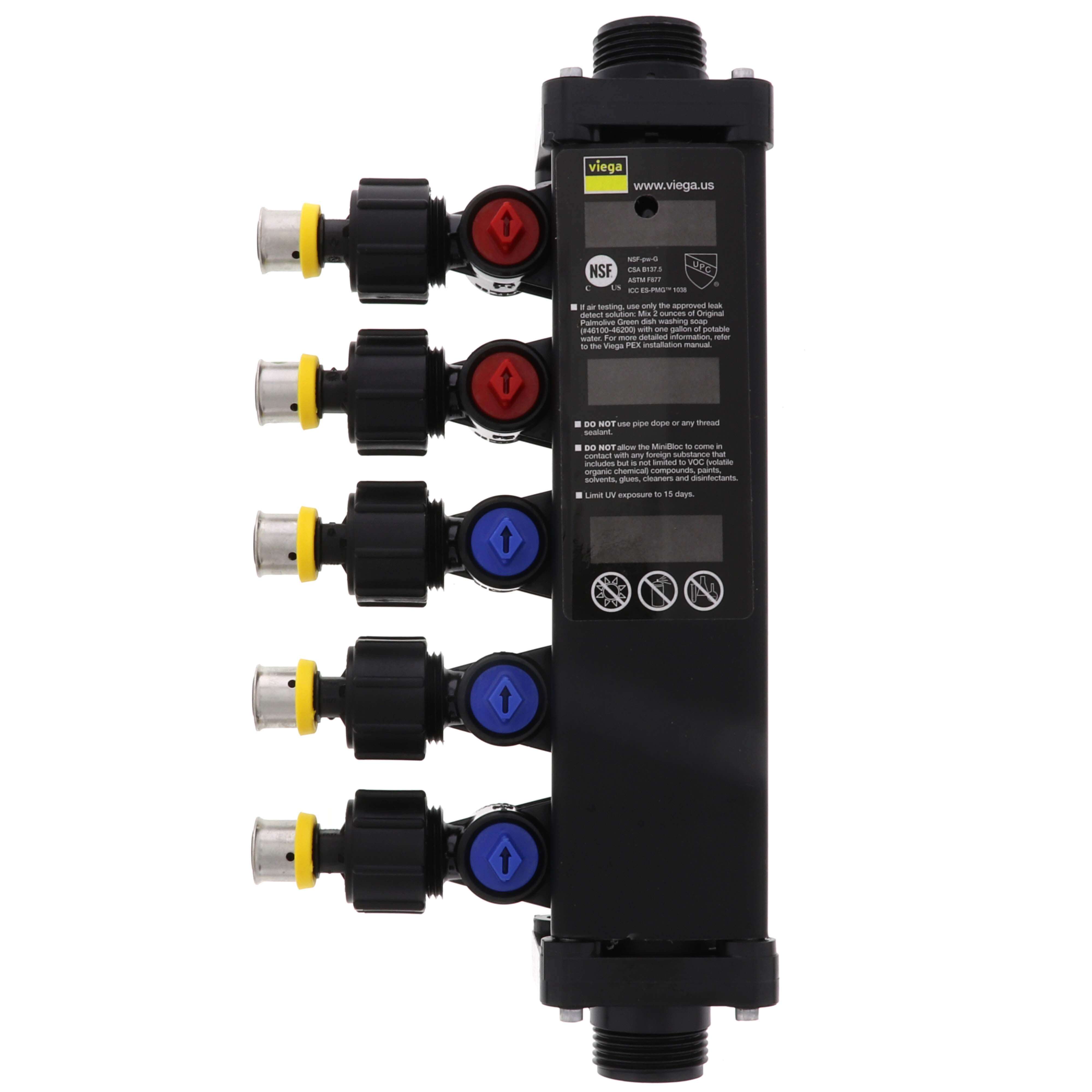 VIEGA Viega 49453 PureFlow 160 psi Polyphenylsulfone PEX Press 1/2 in. Valve Manifold