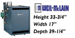 WEIL-MCLAIN Weil-McLain 119354330 Natural Gas Fired Cast Iron Steam Boiler 100K BTU 82%