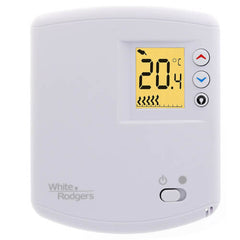 WHITE-RODGERS WHITE-RODGERS 1E65-144 120/240vac SPST Heat Only Line Voltage 2 Wire Digital Non Programmable Thermostat With Lighted Display