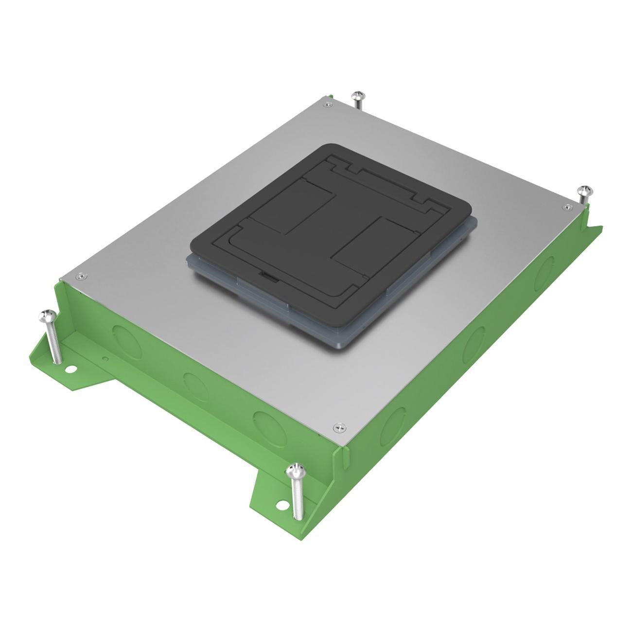 WIREMOLD Wiremold RFBA4R25OG Resource RFBA Series Shallow On Grade Floor Box 4 Gang