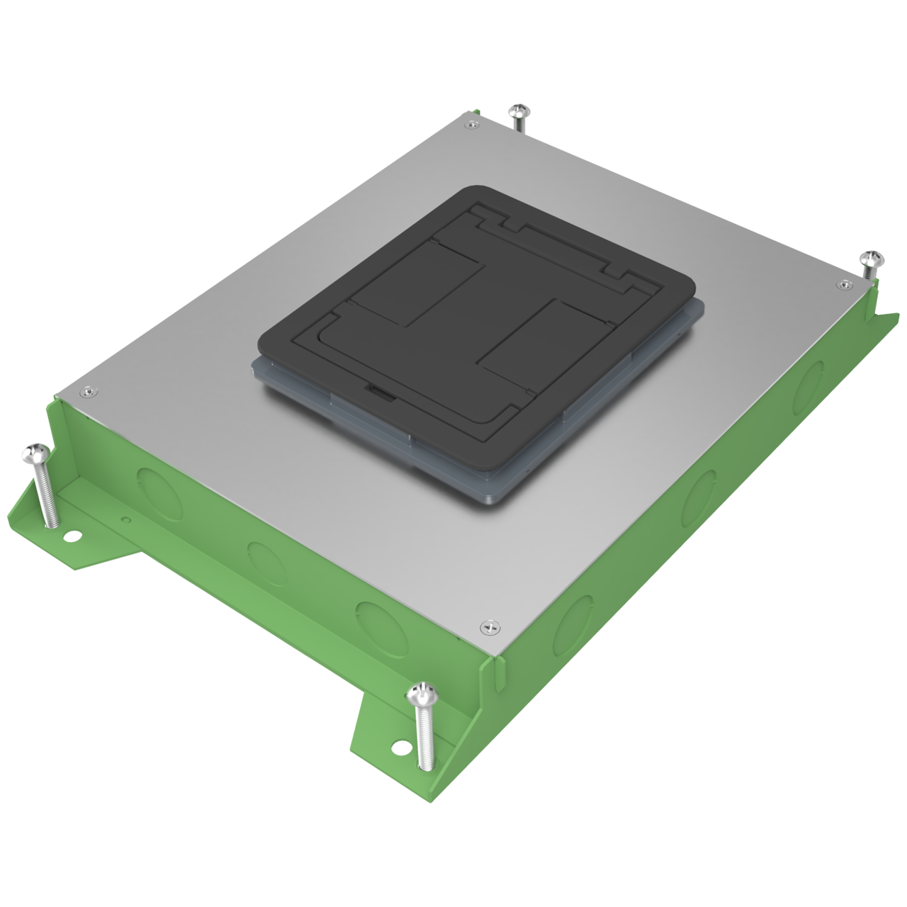WIREMOLD Wiremold RFBA4R25OG Resource RFBA Series Shallow On Grade Floor Box 4 Gang