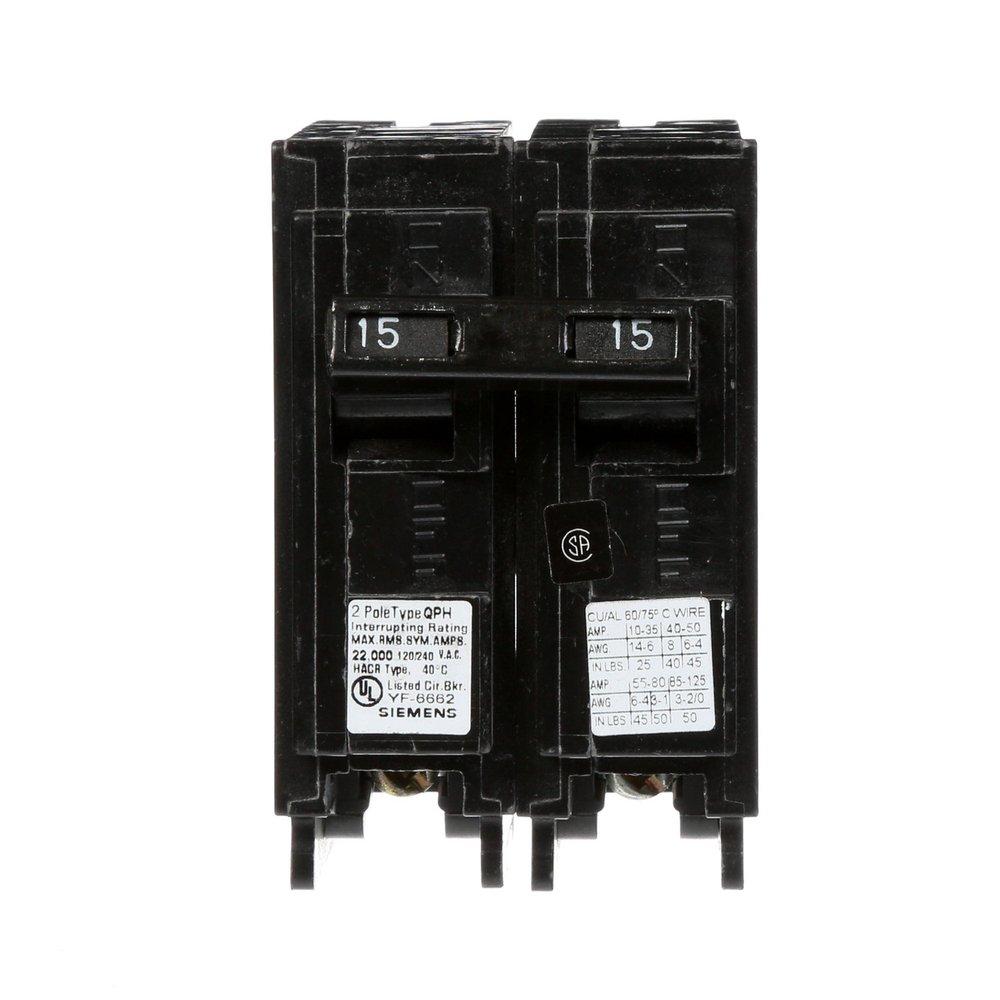 SIEMENS Siemens Q215 BREAKER CKT CASE MLD 120/240VAC 15A 10KA