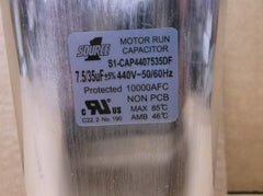 YORK SOURCE1 CAP4407535DF 35+7.5UF x 440V Oval Dual Run Capacitor