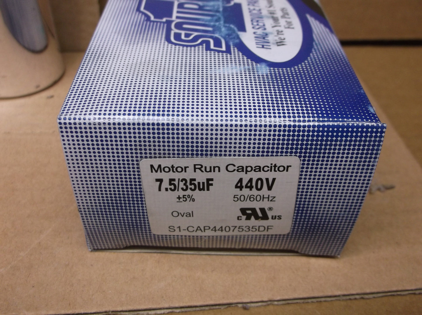 YORK SOURCE1 CAP4407535DF 35+7.5UF x 440V Oval Dual Run Capacitor
