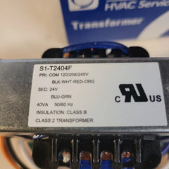 YORK SOURCE1 T2404F Class 2 Transformer 24V 40VA