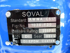 SOVAL SOVAL 1030-030 Ductile Iron Flanged Plug Valve