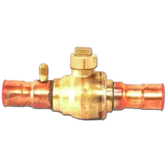 SUPERIOR REFRIGERATION Superior Refrigeration 587WAS-14ST Ball Valve, 7/8 ODS with Access Fitting