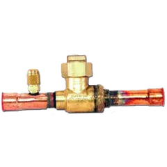 SUPERIOR REFRIGERATION Superior Refrigeration 586WAS-10ST Ball Valve 5/8 ODS with Access Fitting