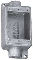 THOMAS AND BETTS Thomas and Betts FSC1-TB Type FSC Feed-Through Shallow Style Cast Device Box