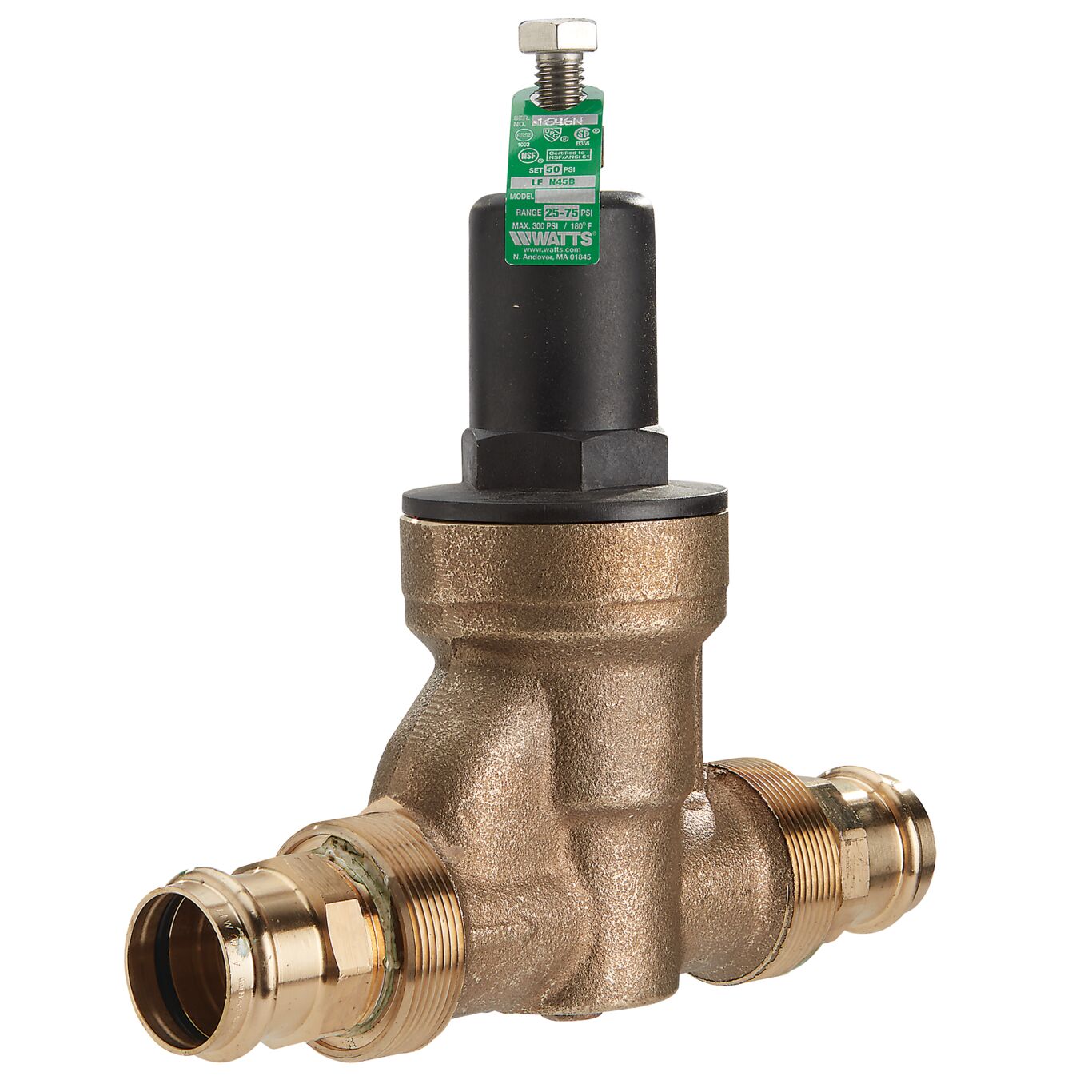 WATTS Watts W-0125580 Water Pressure Reducing Valve 1 1/4 Inch Press Connection