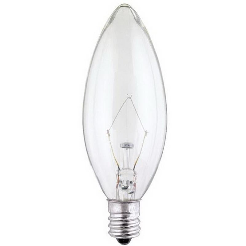 WESTINGHOUSE Westinghouse 0368100 15W B9 1/2 Torpedo Incandescent Clear E12 Candelabra Base 130V