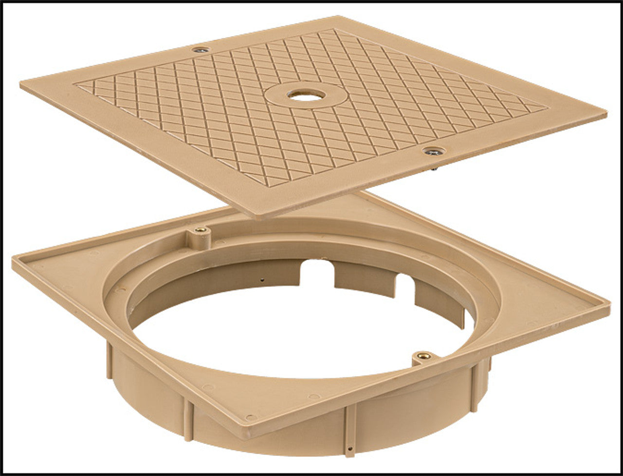 ZODIAC Zodiac 25538-909-000 Square Skimmer Cover and Collar - Tan