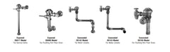 ZURN ZURN Z6000-WS1-YB-YC Aquaflush Exposed Closet Flush Valve