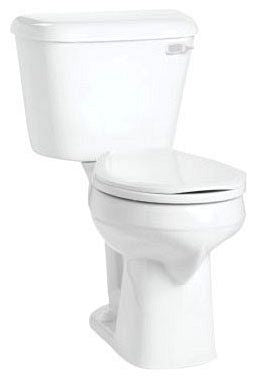 MANSFIELD MANSFIELD 117WHT Alto 1.6 GPF Round Front Toilet