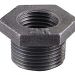 MALLEABLE Malleable 521-951 Black Hexagon Bushing
