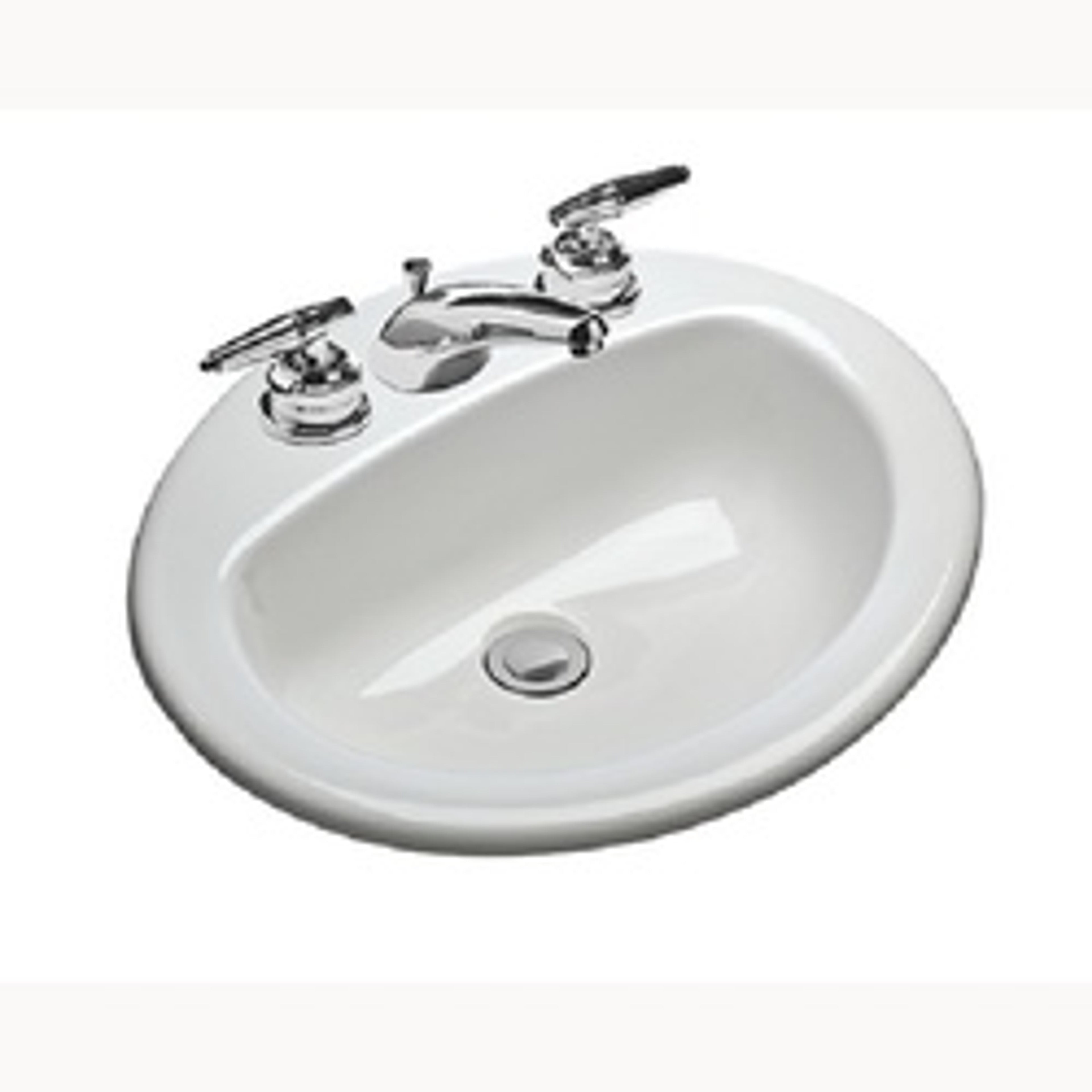 MANSFIELD Mansfield 237-4 Mansfild MS Oval Drop-In Lavatory Sink