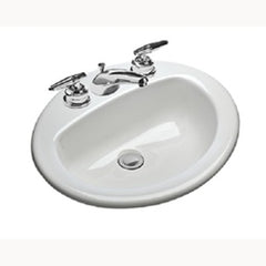 MANSFIELD Mansfield 237-4 Mansfild MS Oval Drop-In Lavatory Sink