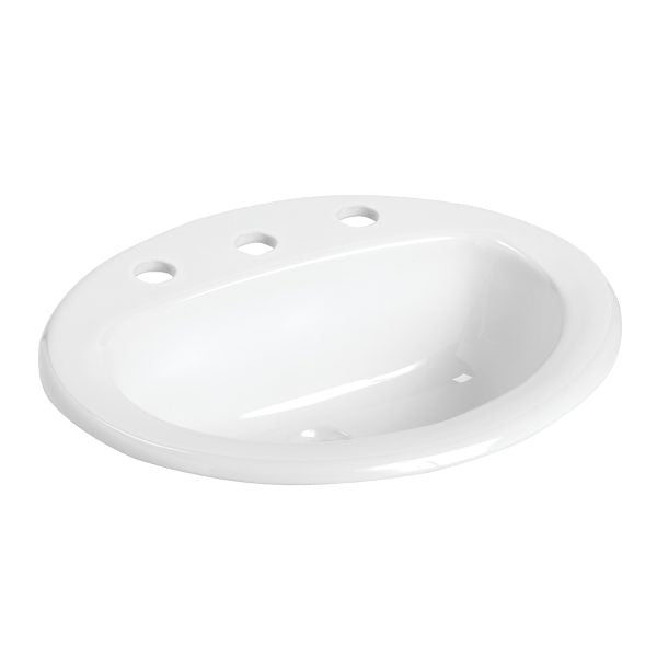 MANSFIELD Mansfield 237-4 Mansfild MS Oval Drop-In Lavatory Sink