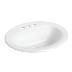 MANSFIELD Mansfield 237-4 Mansfild MS Oval Drop-In Lavatory Sink
