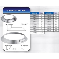 METAL-FAB METAL-FAB 14MSC 14-Inch Big Vent Storm Collar