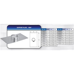 METAL-FAB Metal-Fab 10MSP 10-Inch B-Vent Support Plate